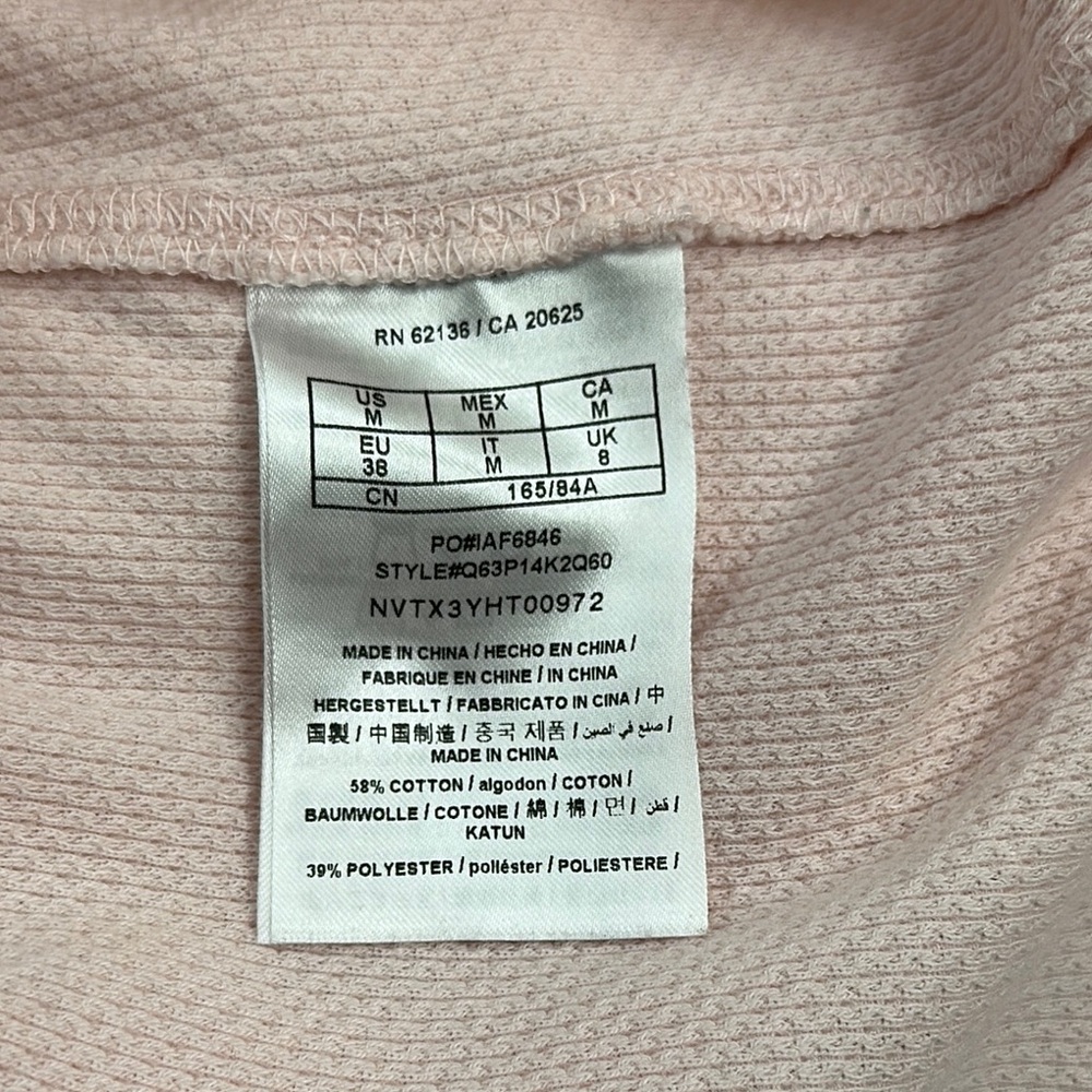 Guess Pink Scoop Neck Long Sleeve Top - Picture 5 of 5